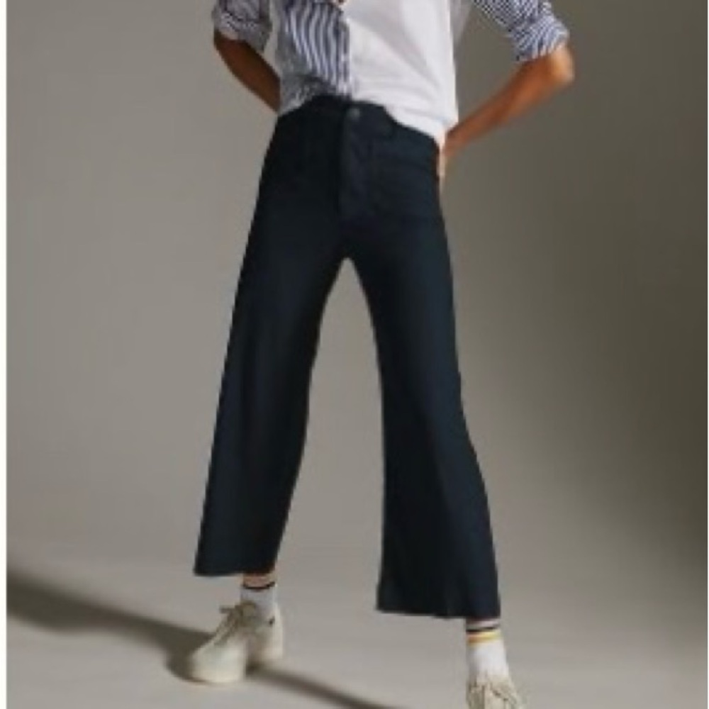 The Colette Cropped Wife Leg Pant, Linen Edition